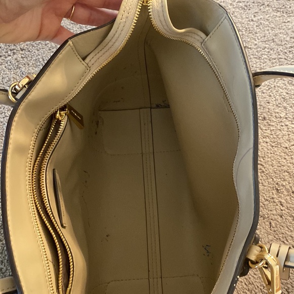 Cream colored Michael Kors purse - Picture 6 of 8